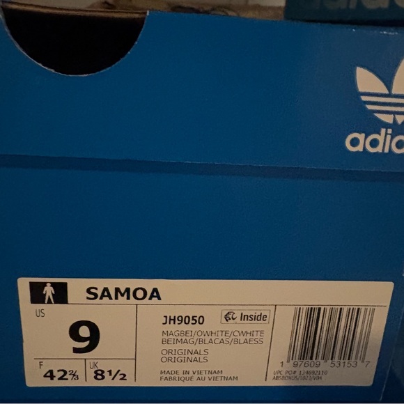 Adidas Originals Samoa Brown Beige White Athletic Sneakers JH9050 Men's Size - Picture 8 of 10